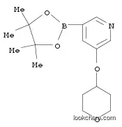 Molecular Structure of 1105663-72-6 (5-(tetrahydro-2H-pyran-4-yloxy)pyridine-3-boronic acid pinacol ester)